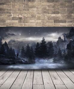 Obraz Horské Krajiny V Noci