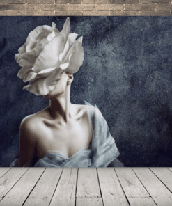 Obraz ženy S Květinou 2