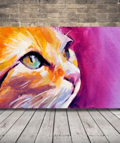 Obrázek Kočky Na Růžovém Pozadí