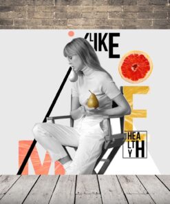 Obrázek dívky s hruškou