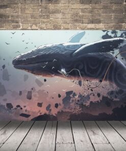 Obrázek velryby s astronautem