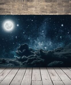 Obraz měsíce zpoza mraků