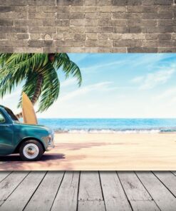 Obrázek auta na pláži