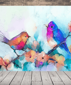 Akvarel obrázek ptáka