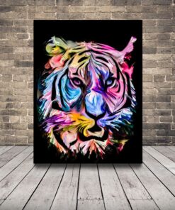 Obraz barevného tygra