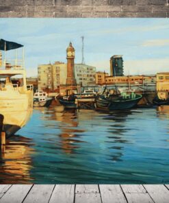 Obrázek barcelonského přístavu