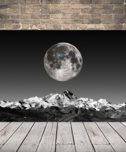 Obraz měsíce v horách