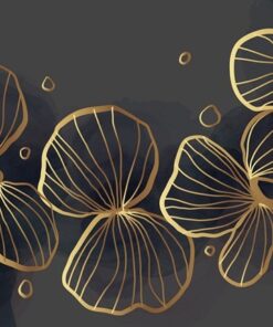 Obrázek zlatých čar v šedé barvě