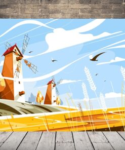 Obraz Solárních Větrných Mlýnů