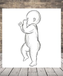 Obraz spícího dítěte 2