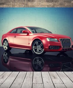 Autolakování v červené barvě