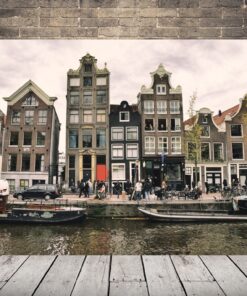 Obrázek zataženého Amsterdamu