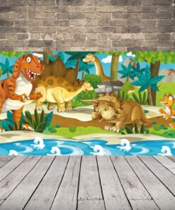 Obrázek Dinosaurů U řeky