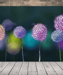 Obraz barevných pampelišek