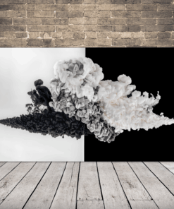 Černobílý obrázek kouře