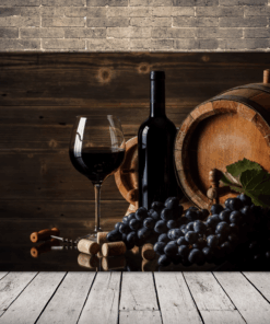 Obrázek vína a hroznů