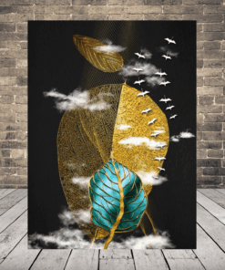 Obrázek listů a ptáků