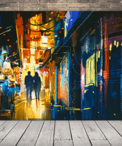 Obrázek páru ve městě