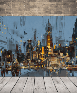 Obrázek osvětleného města