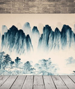 Obrázek hor a stromů