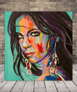 Obrázek krásné brunetky