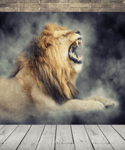Obraz řvoucího lva
