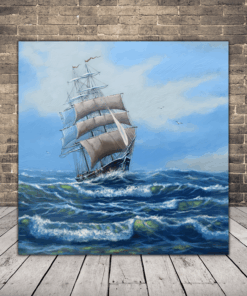 Obraz plachetnice v moři