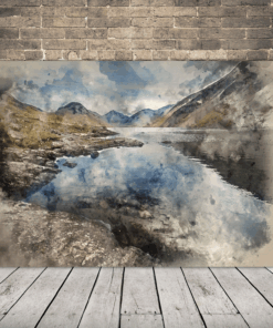 Obraz horského jezera 2