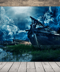 Obrázek lodi a mraků