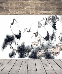 Obrázek stáda volavek