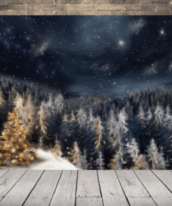 Obrázek zimního lesa