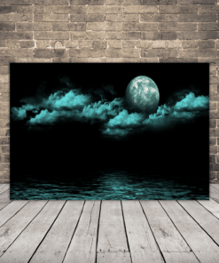 Obraz měsíce a modrých mraků