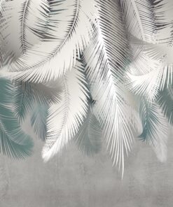 Fototapeta White Fern Leaves