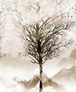 Fototapeta Tmavé stromy bez listí