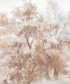 Fototapeta Listnaté stromy v hnědé barvě