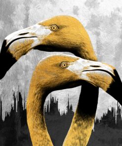 Fototapeta Dva žluté Ptáci