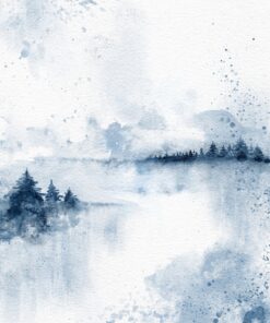 Fototapeta Mountain Pines in Blue