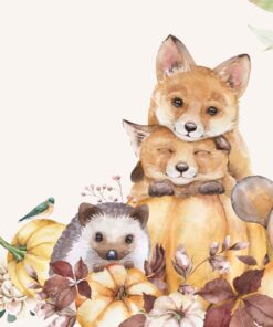 Fototapeta Podzimní lesní zvířata