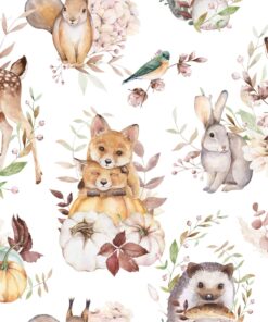 Fototapeta Podzimní lesní zvířata 2