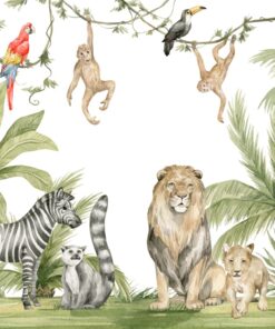 Fototapeta Barevná divoká zvířata