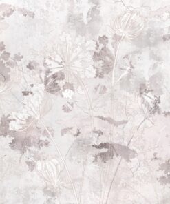 Fototapeta Květiny Na šedé Zdi