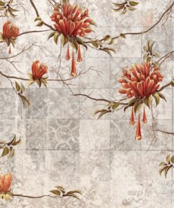 Fototapeta Kvetoucí Strom Na Dlaždice