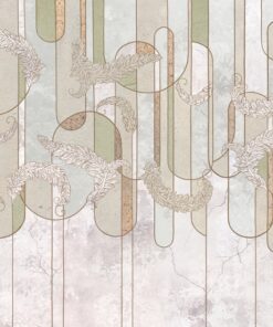 Fototapeta Listy s geometrickým motivem