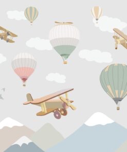 Fototapeta Letadla a balóny pro dítě
