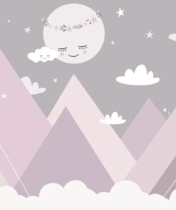 Fototapeta Spící měsíc v horách pro děti