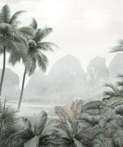 Fototapeta Tropical Mountains Behind The Mist