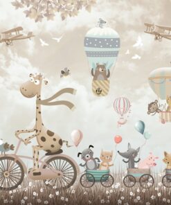 Fototapeta Žirafa Na Kole Pro Děti