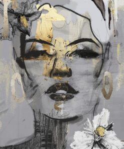 Fototapeta Zlatá dívka na plátně