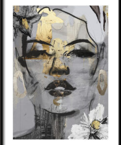 Plakat Zlatá dívka na plátně