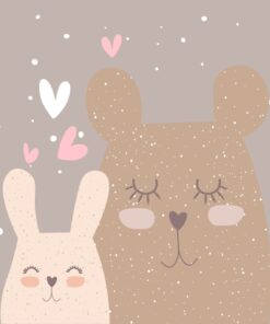 Fototapeta Dva spící zajíčci